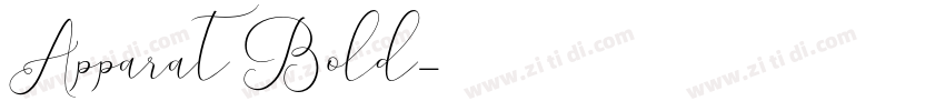Apparat Bold字体转换